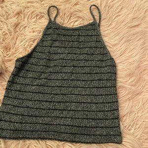 Brandy gray and black tank